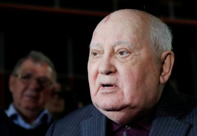 FILE PHOTO: Former Soviet President Gorbachev attends the premiere of