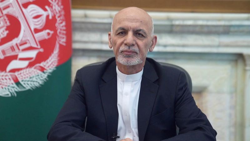 Afghanistan’s President Ashraf Ghani addresses the nation in a message