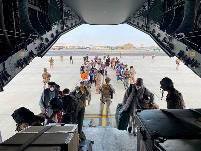 Spain airlifts Spanish embassy staff and Afghans who worked with