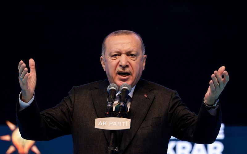 FILE PHOTO: Turkish President Tayyip Erdogan attends the Grand Congress