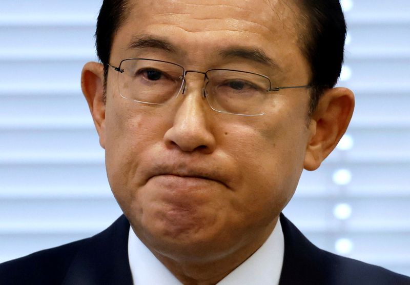 Japan’s ruling LDP lawmaker and former foreign minister Kishida attends
