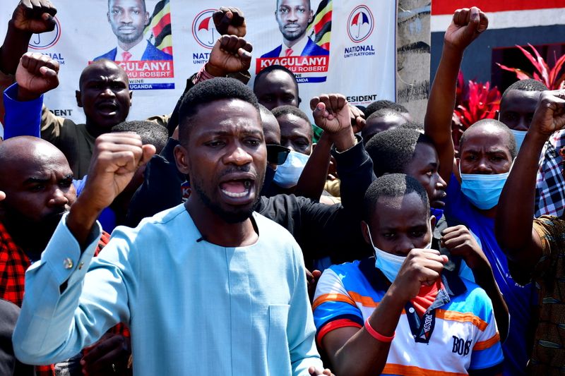 FILE PHOTO: Former presidential candidate Robert Kyagulanyi, also known as