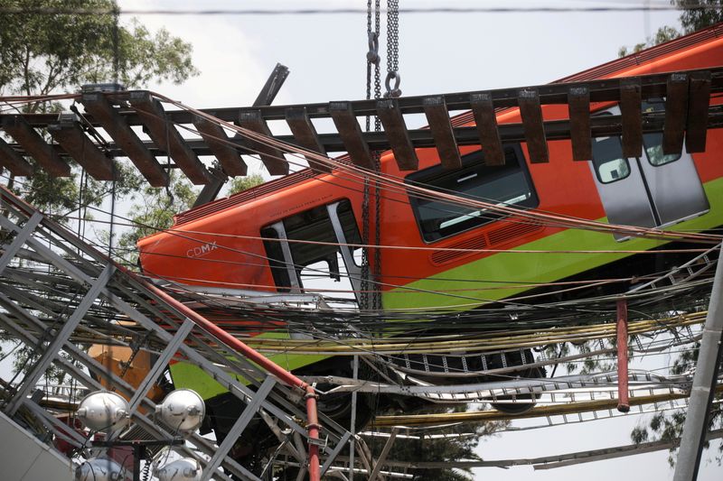 FILE PHOTO: Mexico City rail overpass collapses
