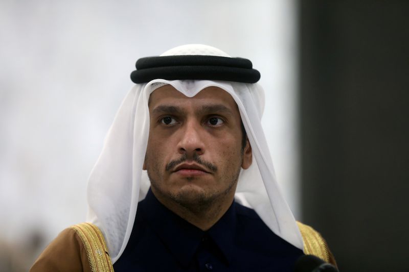 FILE PHOTO: Qatari foreign minister Sheikh Mohammed bin Abdulrahman Al-Thani