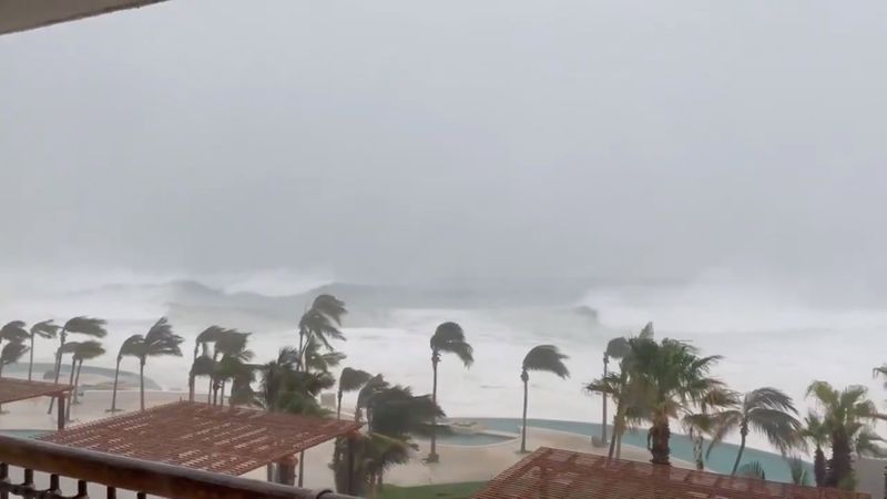 Hurricane Olaf brings strong winds, rain to Mexico’s Baja California