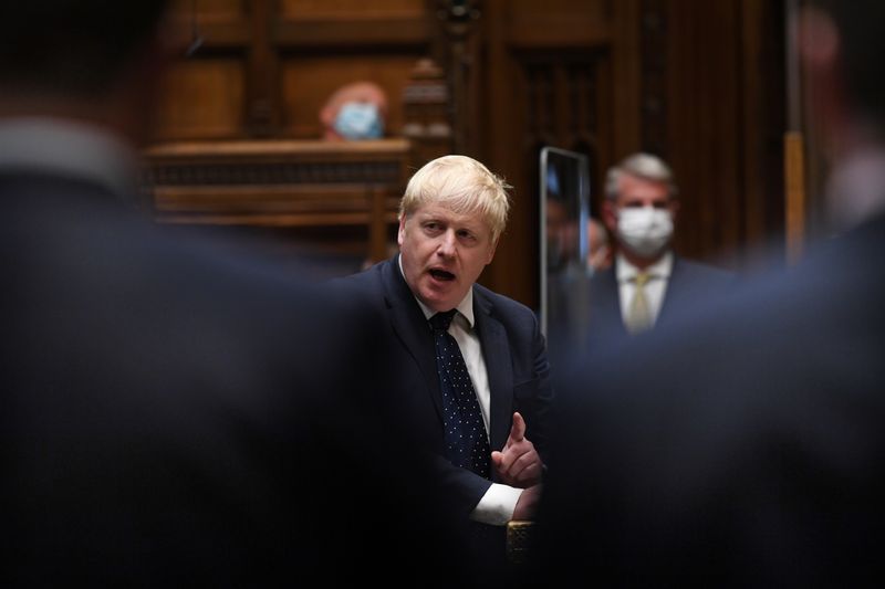 Britain’s PM Johnson addresses lawmakers about Afghanistan