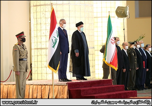 Iran’s President Ebrahim Raisi meets Iraqi Prime Minister Mustafa al-Kadhimi