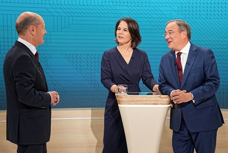 FILE PHOTO: Televised debate of the candidates to succeed Germany’s Merkel