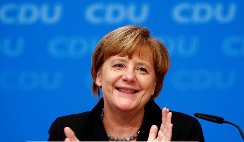 FILE PHOTO: German Chancellor and leader of the CDU Merkel