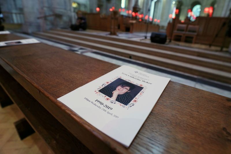 FILE PHOTO: Funeral of journalist Lyra McKee in Belfast