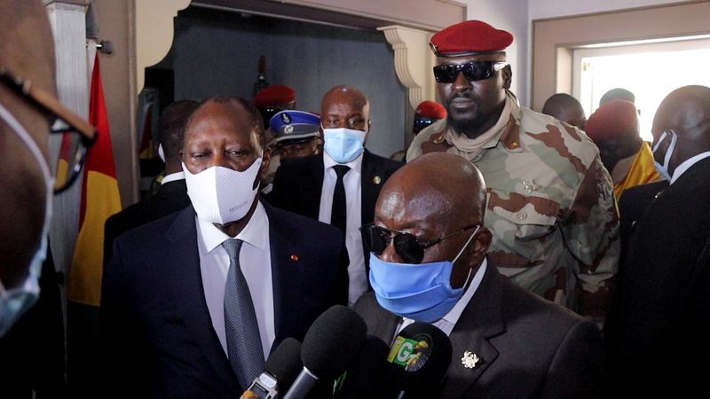 FILE PHOTO: West African leaders leave Guinea after meeting with