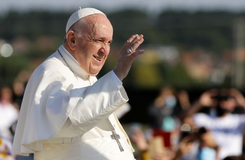 FILE PHOTO: Pope Francis visits Slovakia