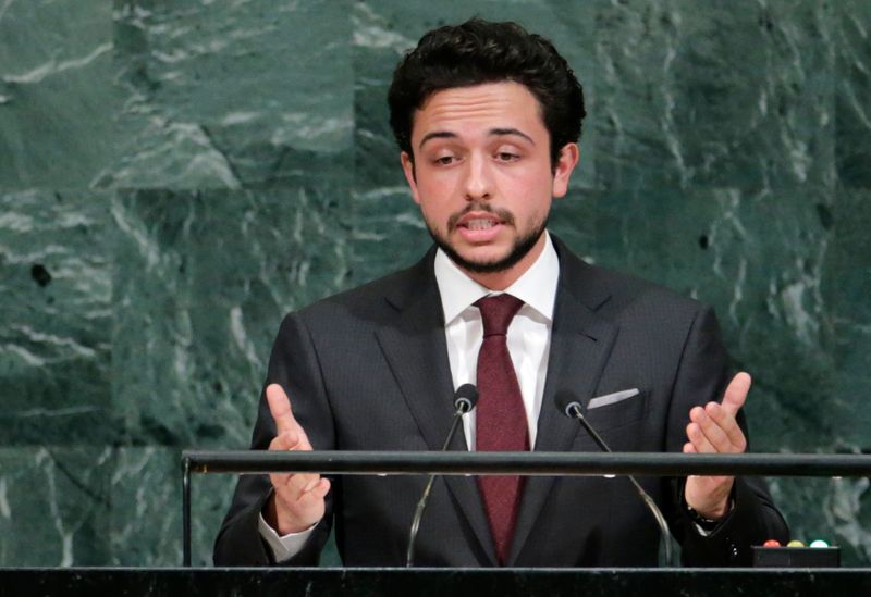 Jordanian Crown Prince Abdullah II addresses the 72nd United Nations