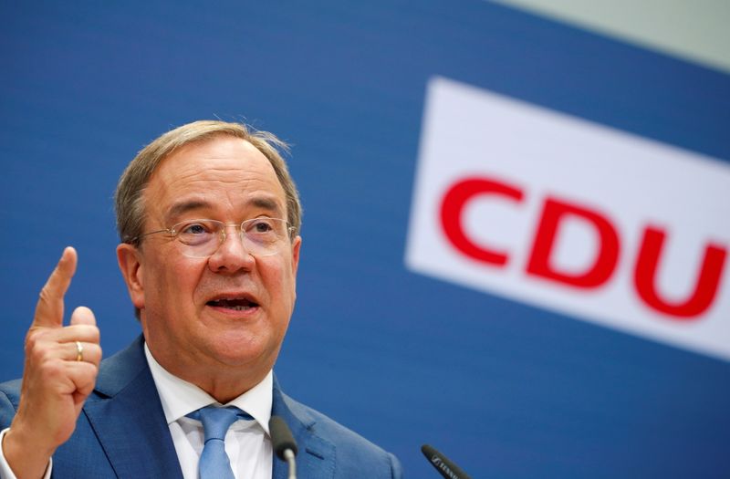 FILE PHOTO: CDU candidate for chancellor Laschet holds news conference