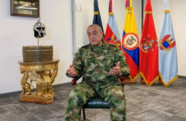 Commander of the Colombian Military Forces, General Luis Fernando Navarro,