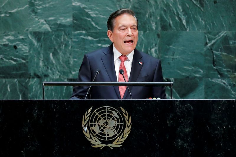FILE PHOTO: Panama’s President Laurentino Cortizo addresses the 74th session