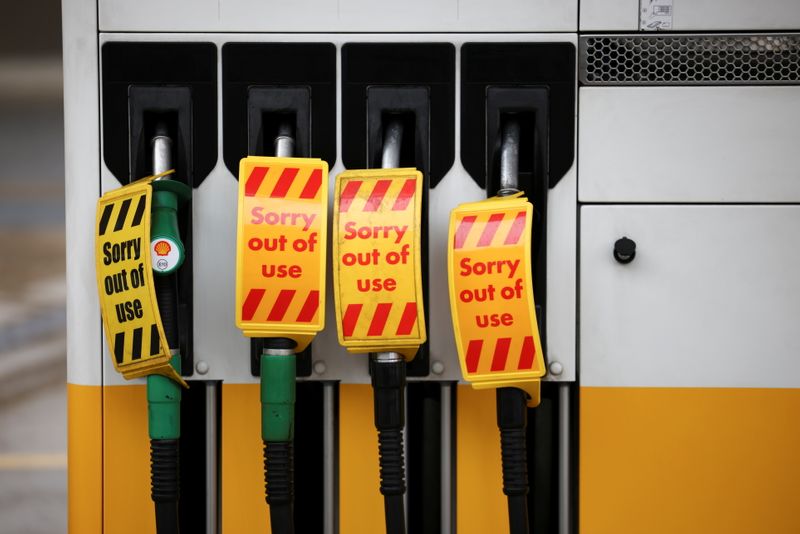 FILE PHOTO: Out of use petrol and diesel pumps are