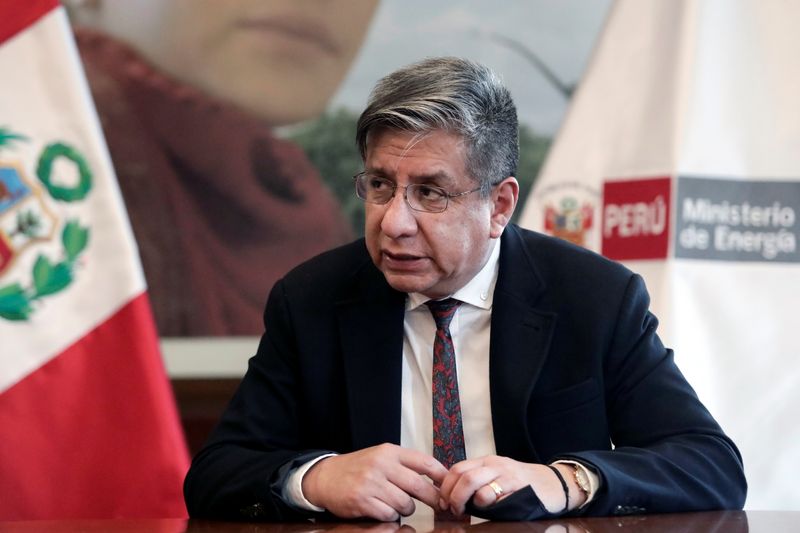 FILE PHOTO: Interview with Peru’s Minister of Energy and Mines