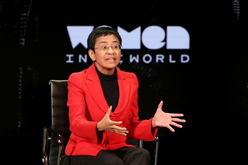 FILE PHOTO: Maria Ressa takes part in the Women In