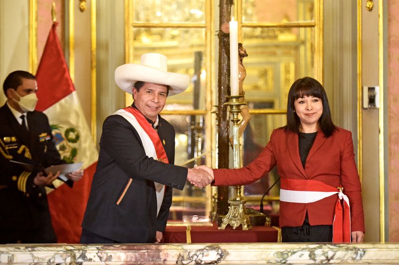 Peru’s President Castillo swears in new Prime Minister Vasquez, in