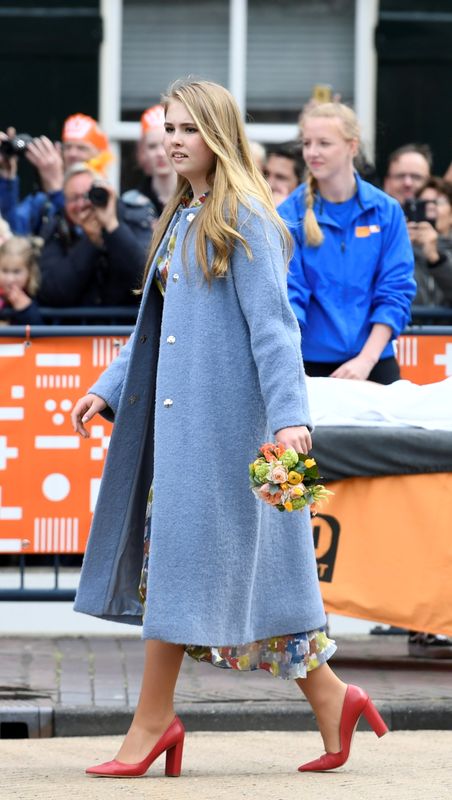 FILE PHOTO: Princess Catharina-Amalia of the Netherlands takes part in