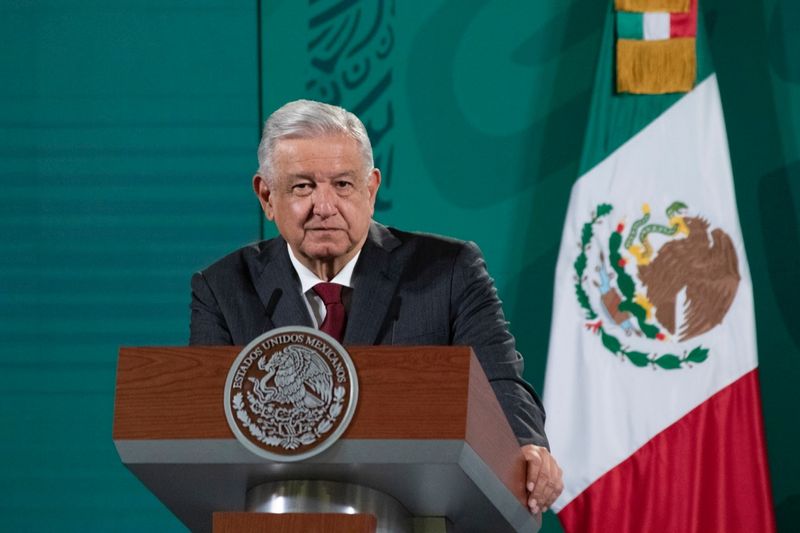 Mexican President Obrador holds news conference in Mexico City
