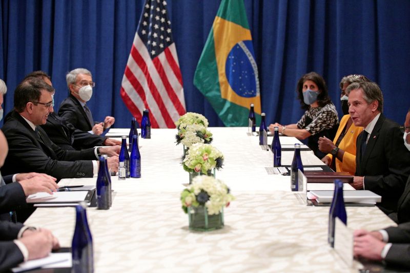 FILE PHOTO: U.S. Secretary of State Blinken meets Brazilian Foreign