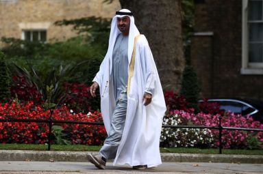 Abu Dhabi’s Crown Prince arrives at Downing Street