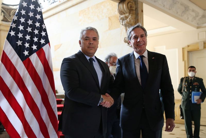 U.S. Secretary of State Blinken visits Colombia