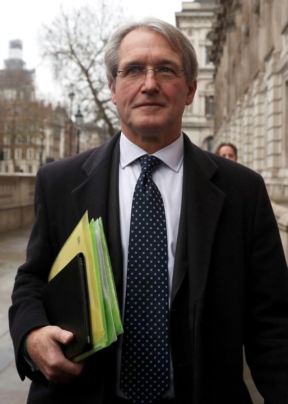 FILE PHOTO: Owen Paterson is pictured outside the Cabinet Office