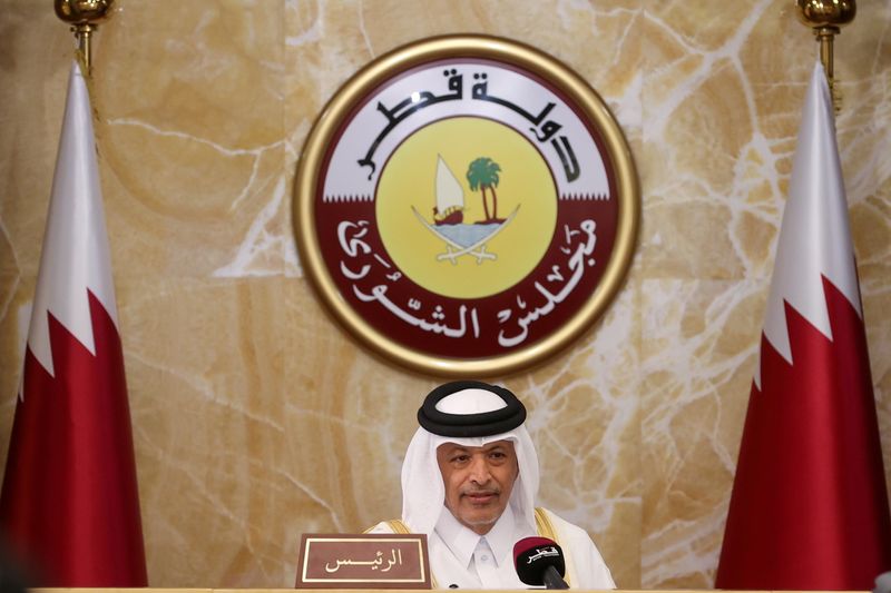 Hassan bin Abdullah al-Ghanim, new speaker of Shura Council, attends
