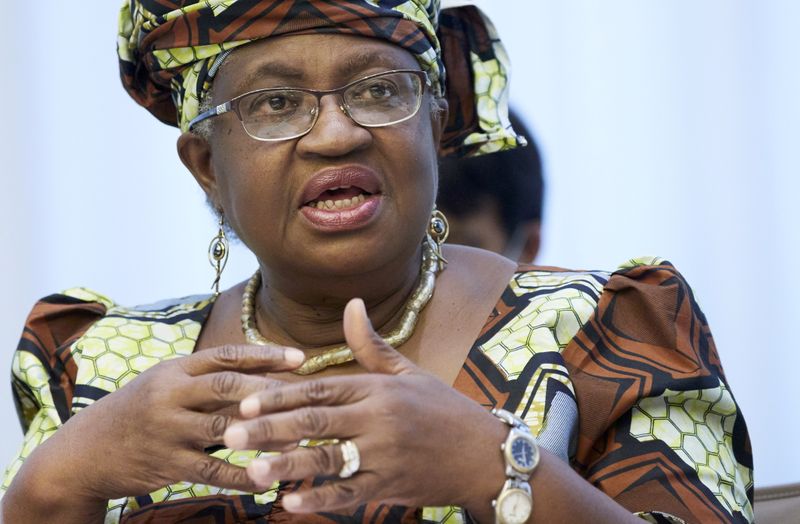 FILE PHOTO: WTO director-general Ngozi Okonjo-Iweala attends a news conference