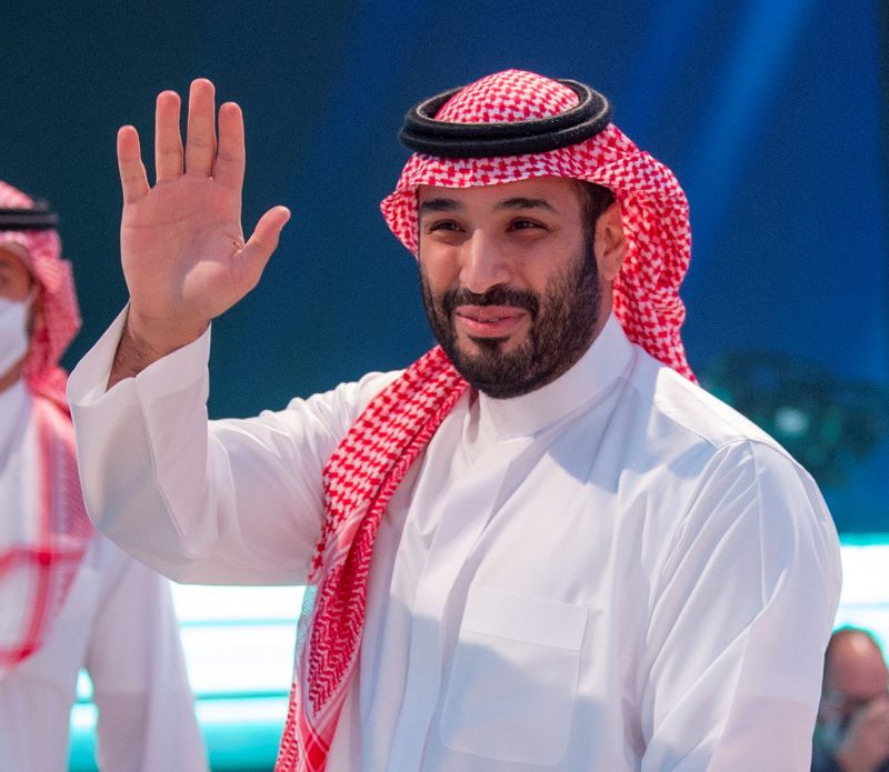 Saudi Crown Prince, Mohammed bin Salman arrives at the opening