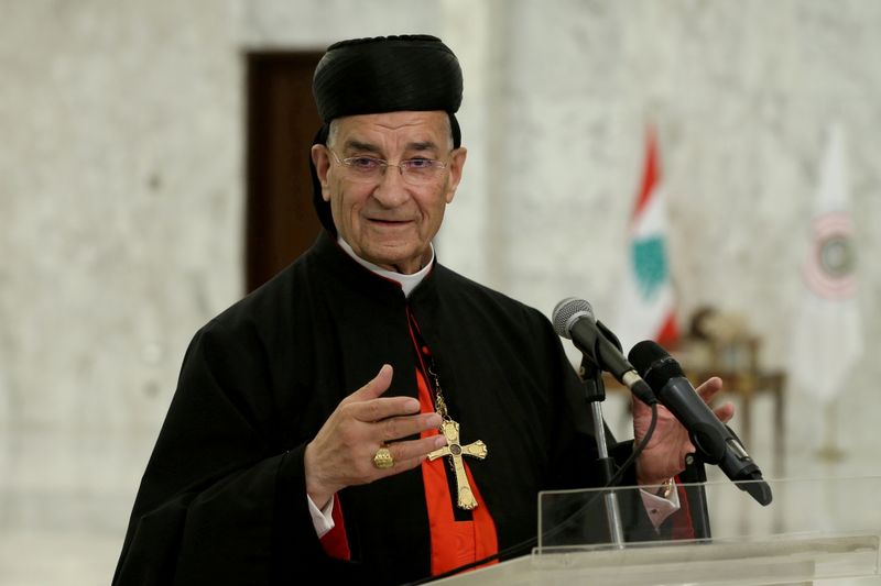FILE PHOTO: Lebanese Maronite Patriarch Bechara Boutros Al-Rai speaks after