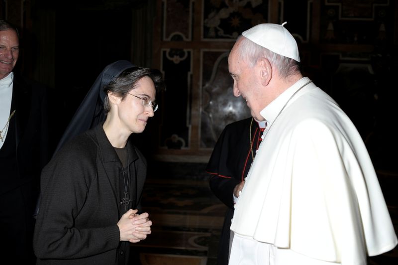 Italian nun Sister Raffaella Petrini, who is the first woman