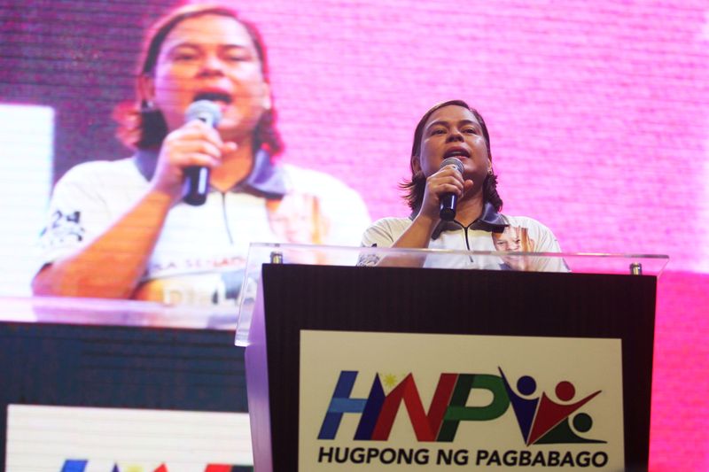 FILE PHOTO: Sara Duterte, Davao City Mayor and daughter of