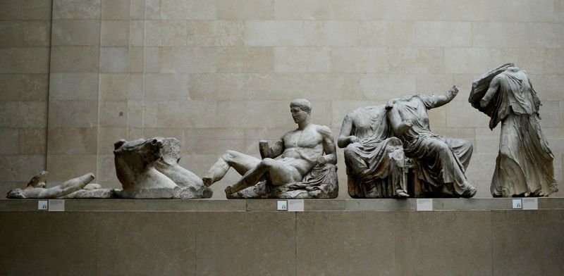 FILE PHOTO: The Parthenon Marbles are displayed at the British