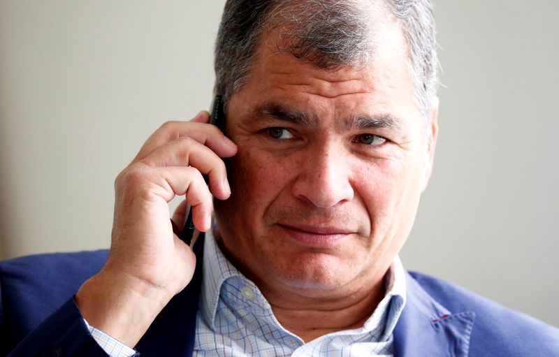 FILE PHOTO: Ecuador’s former president, Correa, is pictured ahead of