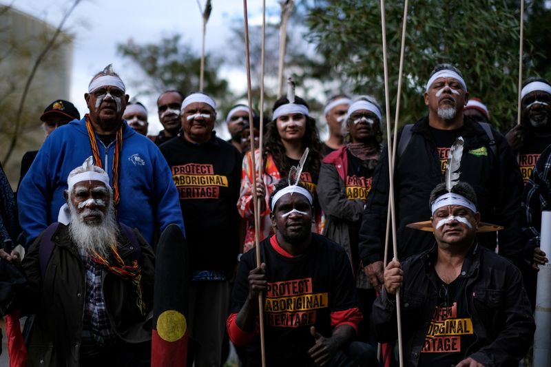 FILE PHOTO: Aboriginal groups march against planned changes in heritage