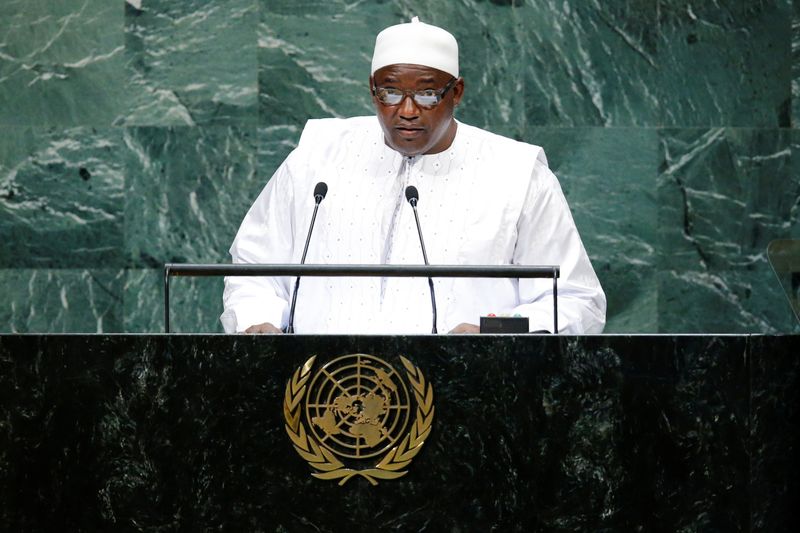 Gambia’s President Barrow addresses the United Nations General Assembly in