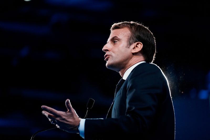 France’s Macron speaks at AMF Congress in Paris