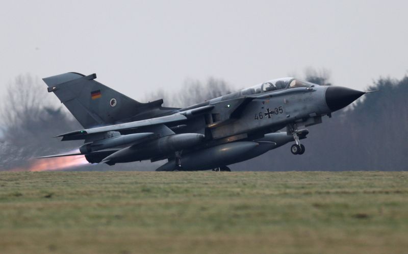 FILE PHOTO: A German air force Tornado jet takes off