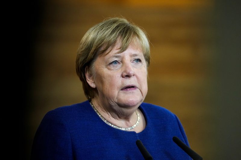 German Chancellor Angela Merkel visits the TUMO Center for Creative