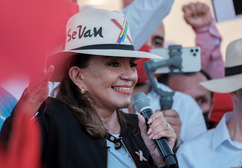 FILE PHOTO: Xiomara Castro, presidential candidate for the opposition Libre