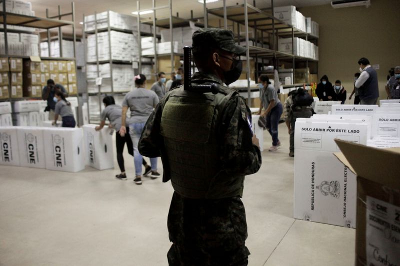 FILE PHOTO: Honduras begins the distribution of voting materials ahead