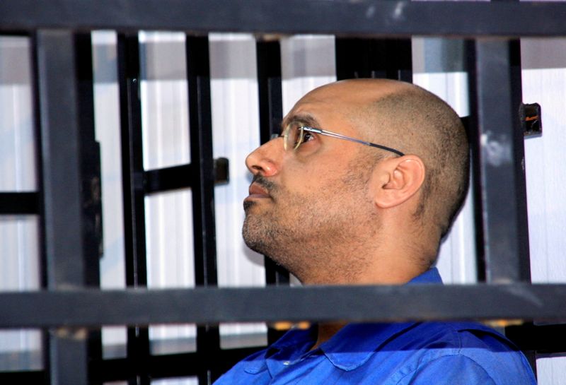 FILE PHOTO: Saif al-Islam Gaddafi, son of late Libyan leader