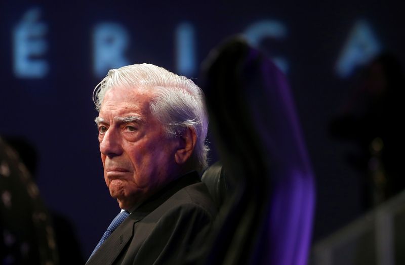 FILE PHOTO: Peruvian Nobel Prize winner writer Mario Vargas Llosa