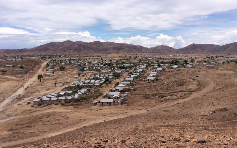 A general view of Hitsats refugee camp in the Tigray