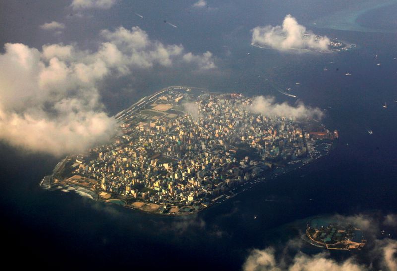 FILE PHOTO: An aerial view of Maldives capital Male