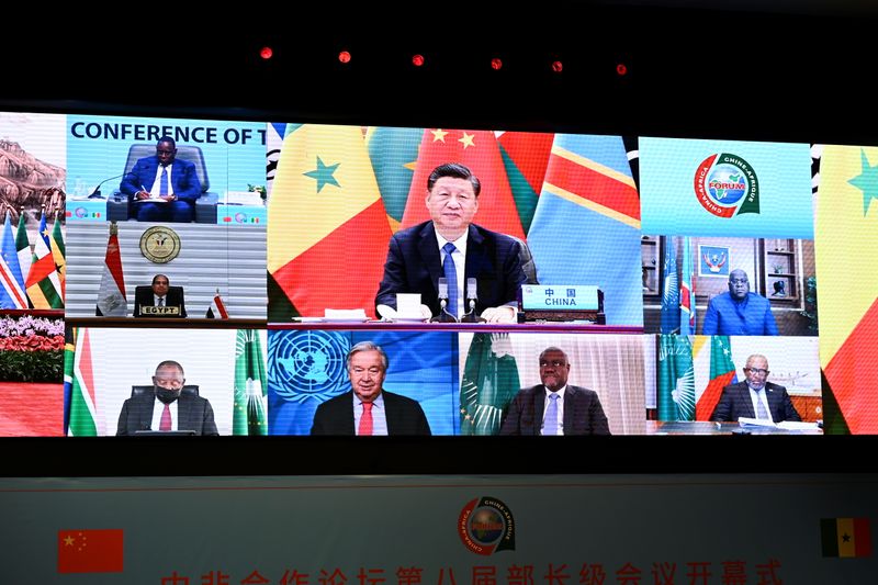 The opening of the Forum on China-Africa Cooperation, (FOCAC) in